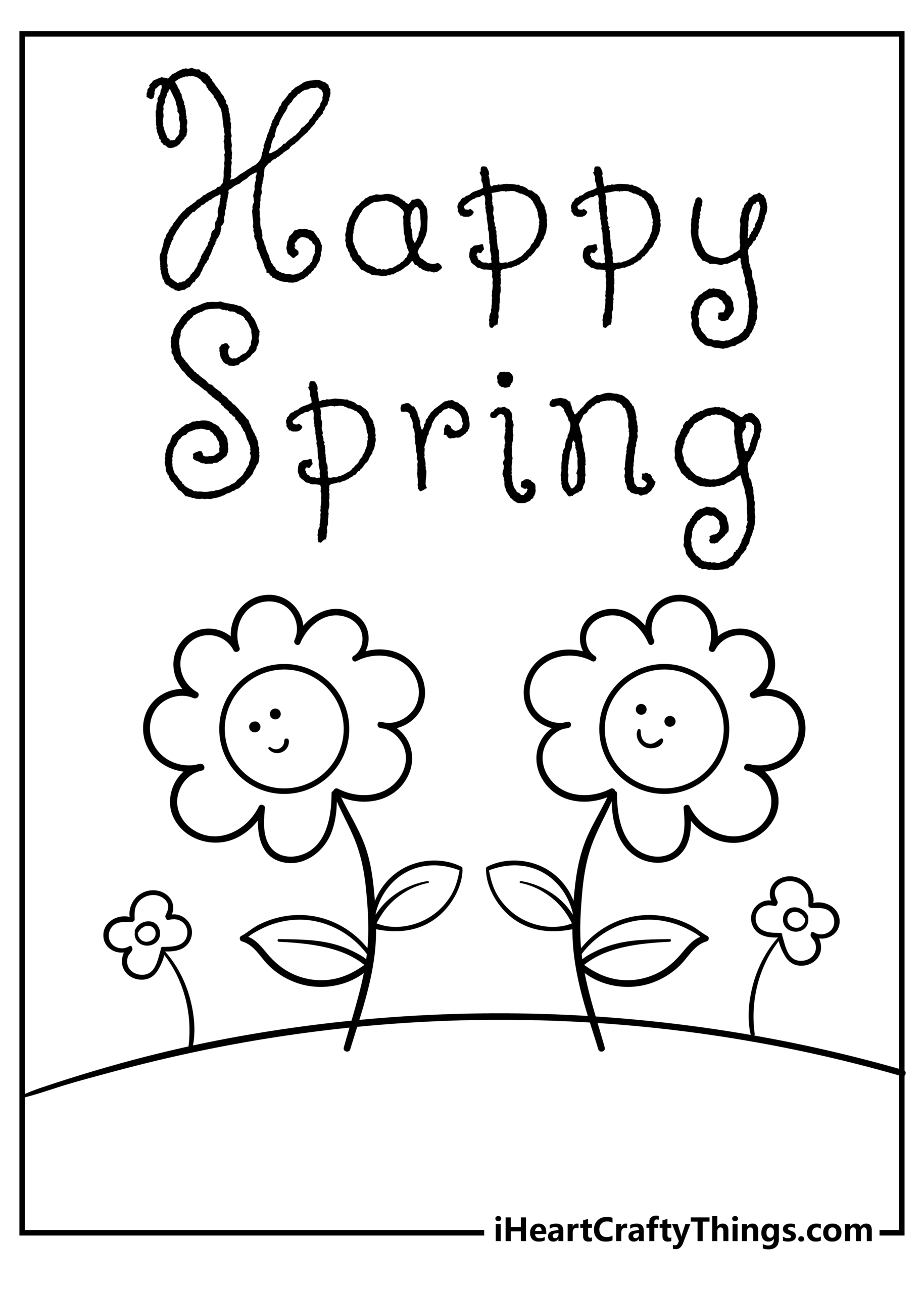 27 Spring Coloring Pages 2024 (100% Free Printables) regarding Free Printable Spring Pictures to Color