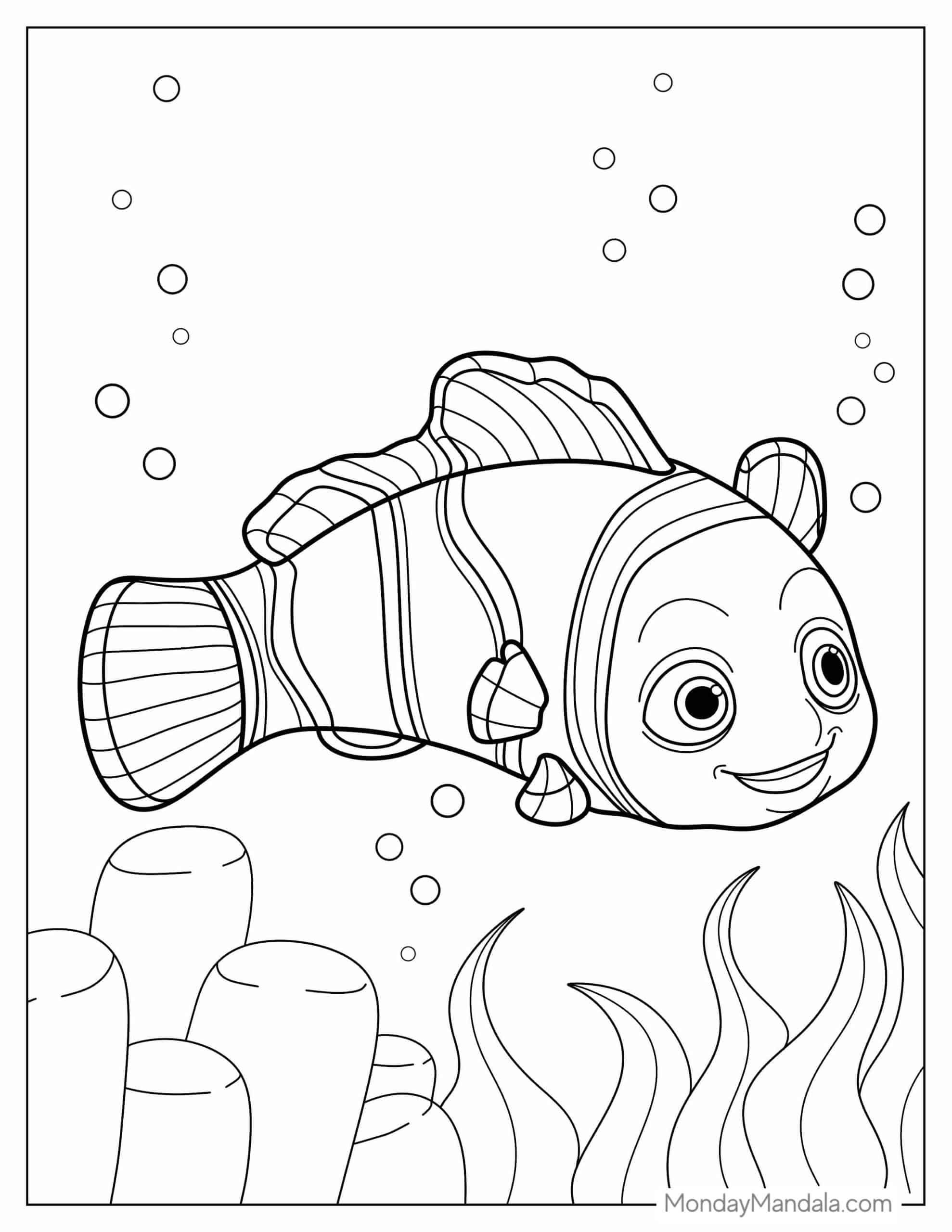 28 Finding Nemo Coloring Pages (Free Pdf Printables) | Finding in Free Nemo Printables