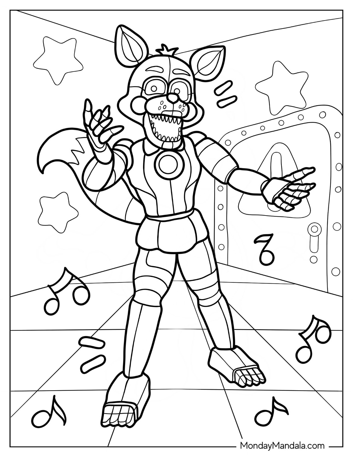 28 Five Nights At Freddie&amp;#039;S Coloring Pages (Free Pdf Printables) throughout Five Nights At Freddy&amp;amp;#039;S Free Printables