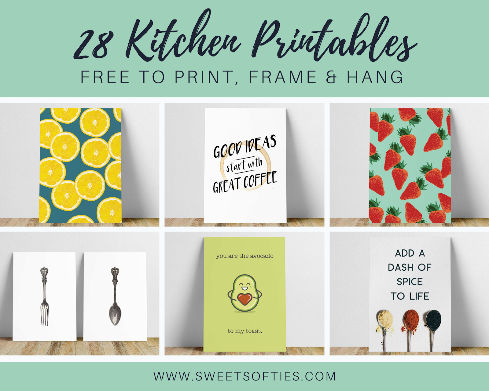 28 Free Kitchen Printables - Sweet Softies with Free Kitchen Printables