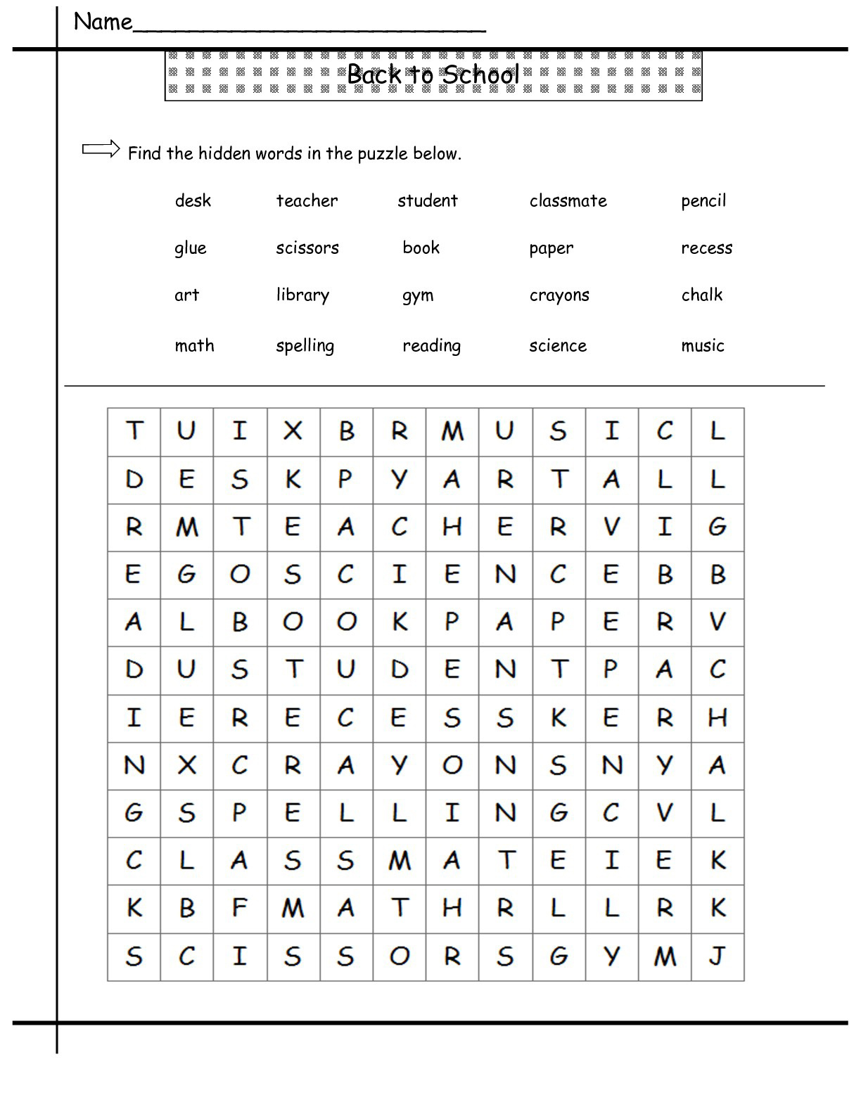 2Nd Grade Word Search - Best Coloring Pages For Kids intended for 2Nd Grade Word Search Free Printable
