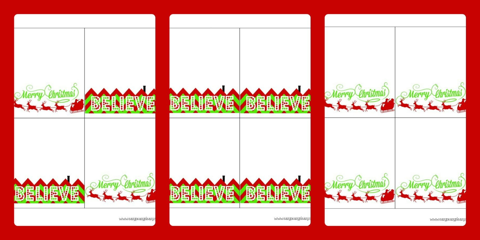 3 Free Printable Christmas Treat Bag Toppers - Easy Peasy Pleasy with Free Printable Christmas Bag Toppers Templates