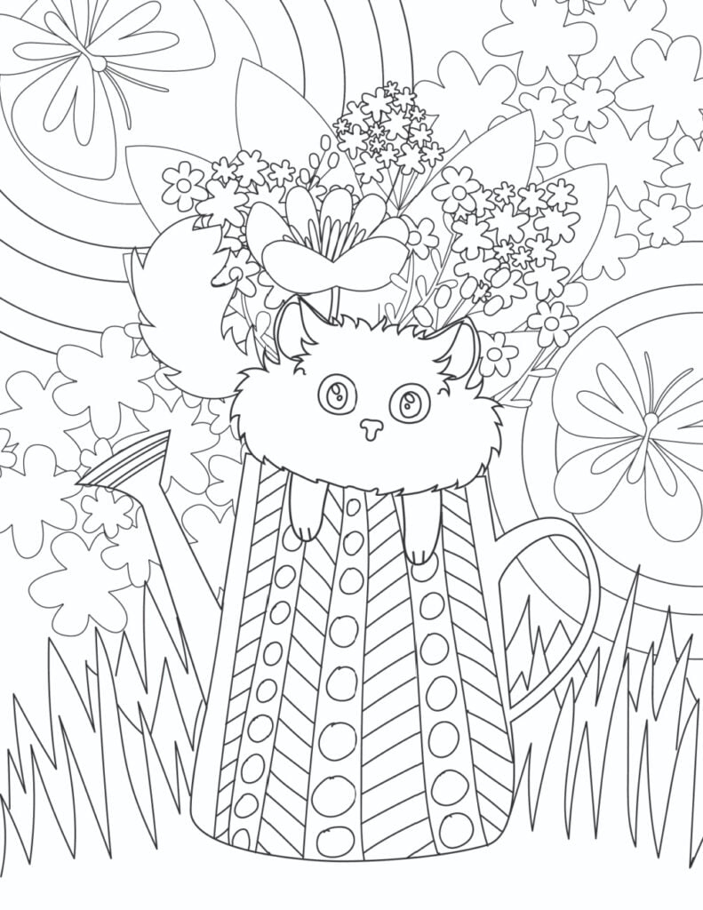 3 Spring Coloring Pages For Kids And Adults - Freebie Finding Mom inside Free Printable Spring Coloring Pages For Adults