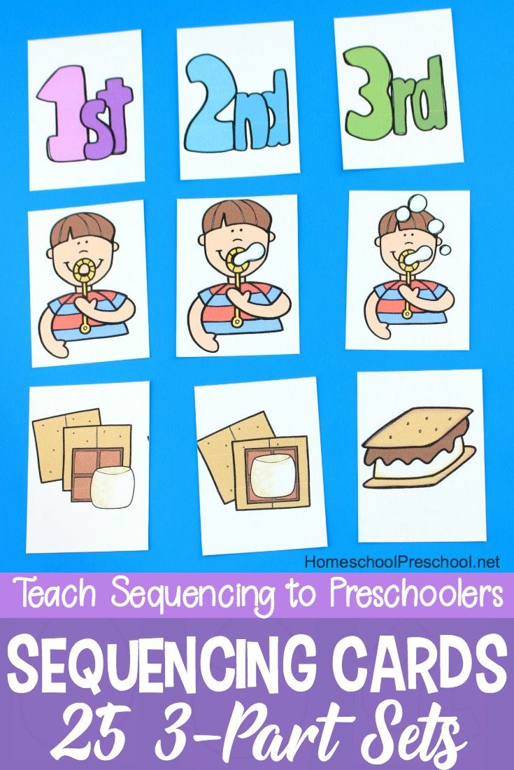 3 Step Sequencing Cards Printables For Preschoolers | Sequencing for Free Printable Sequencing Cards for Preschool