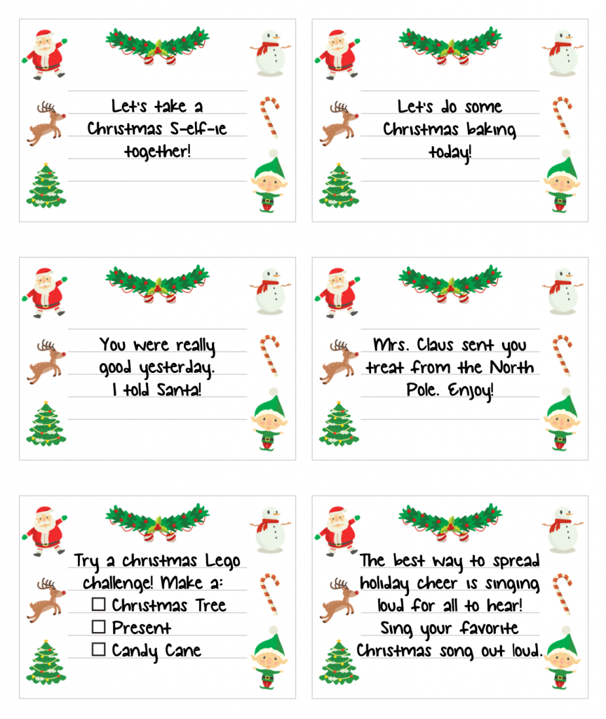 30 Free Elf On The Shelf Printable Notes pertaining to Free Printable Elf on the Shelf Notes