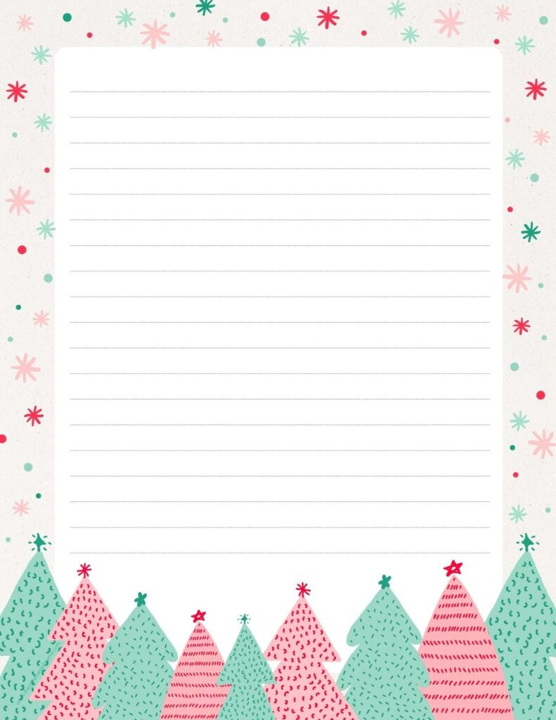 30+ Free Printable Christmas Border Printable Templates - The for Free Printable Christmas Stationery for Kids