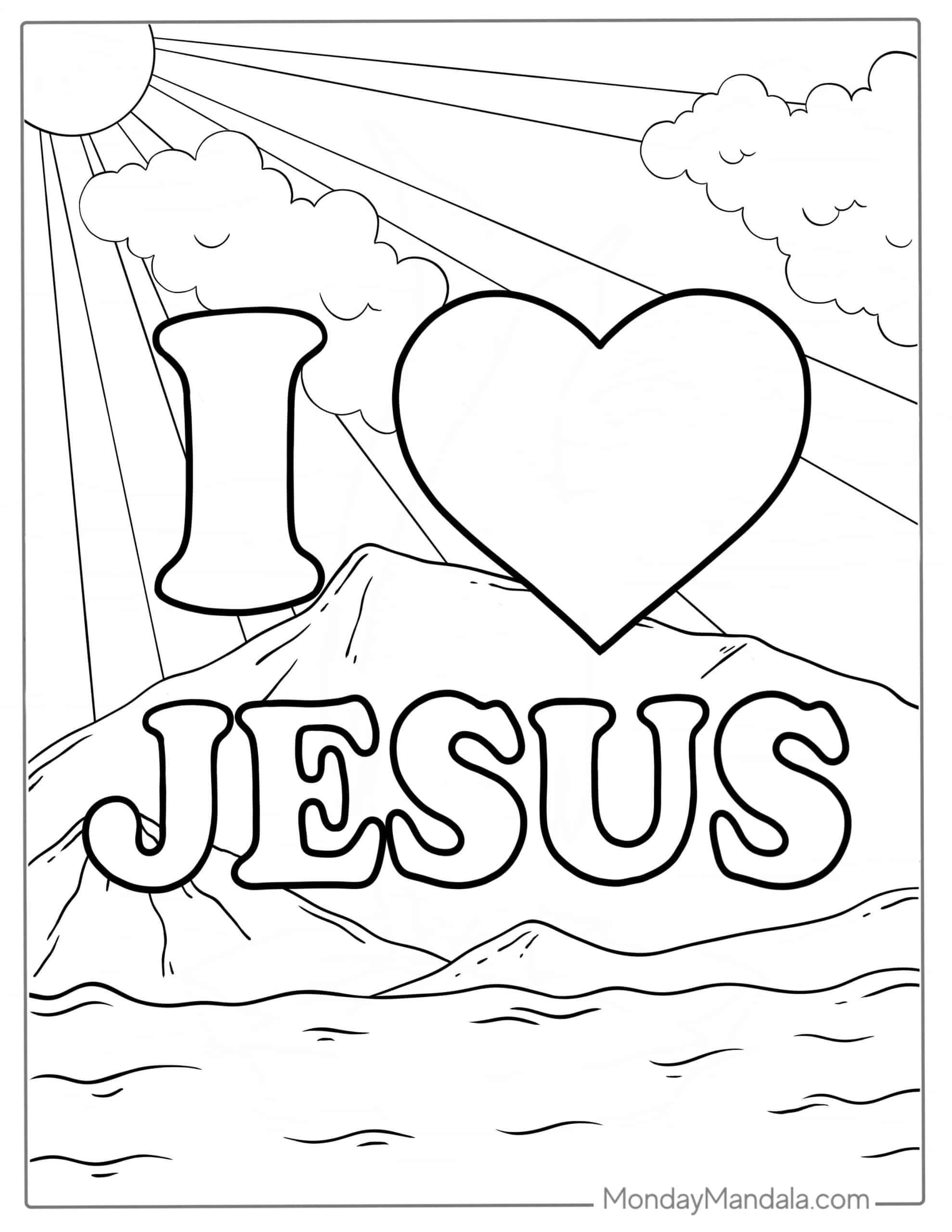 30 Jesus Coloring Pages (Free Pdf Printables) | Jesus Coloring in Free Printable Jesus Coloring Pages