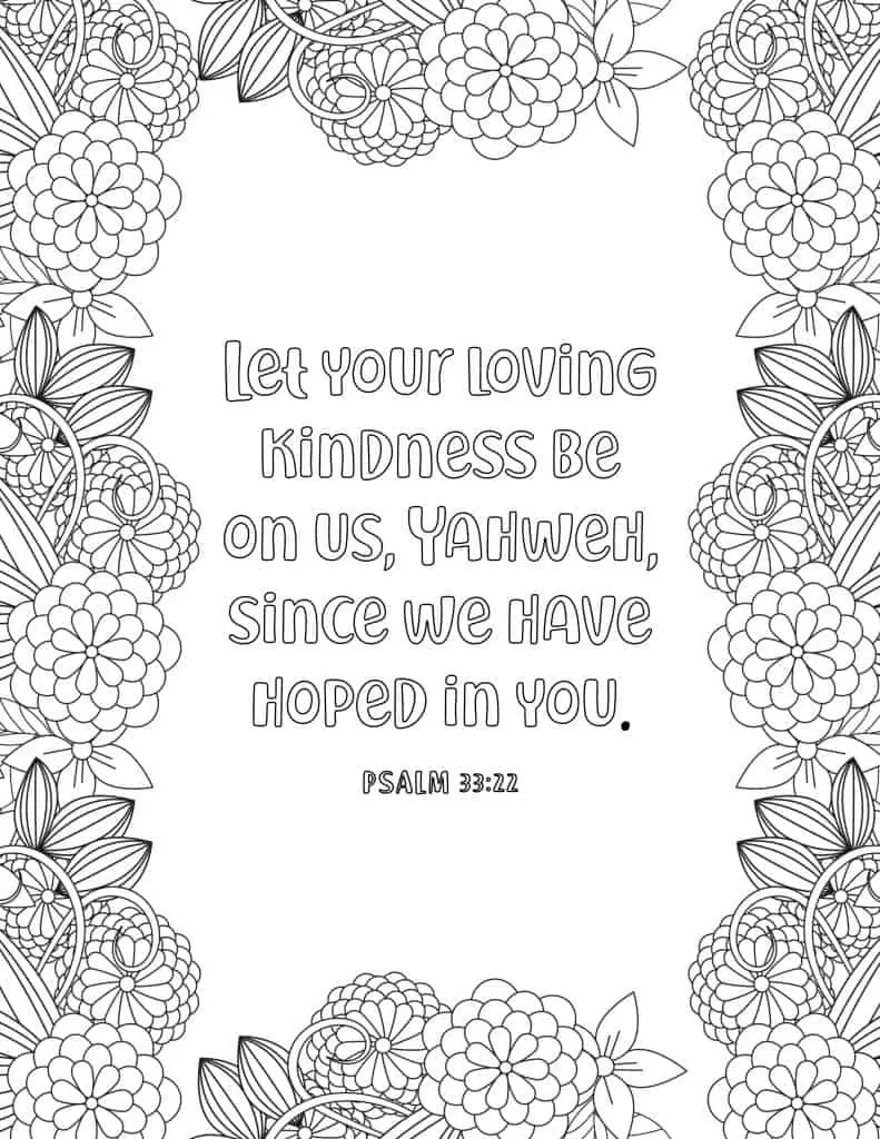 30 Printable Bible Verse Coloring Pages On Hope - My Printable Faith throughout Free Printable Bible Coloring Pages With Scriptures