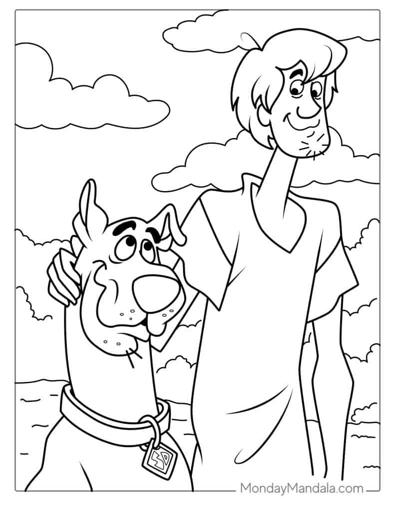 30 Scooby-Doo Coloring Pages (Free Pdf Printables) inside Free Printable Coloring Pages Scooby Doo