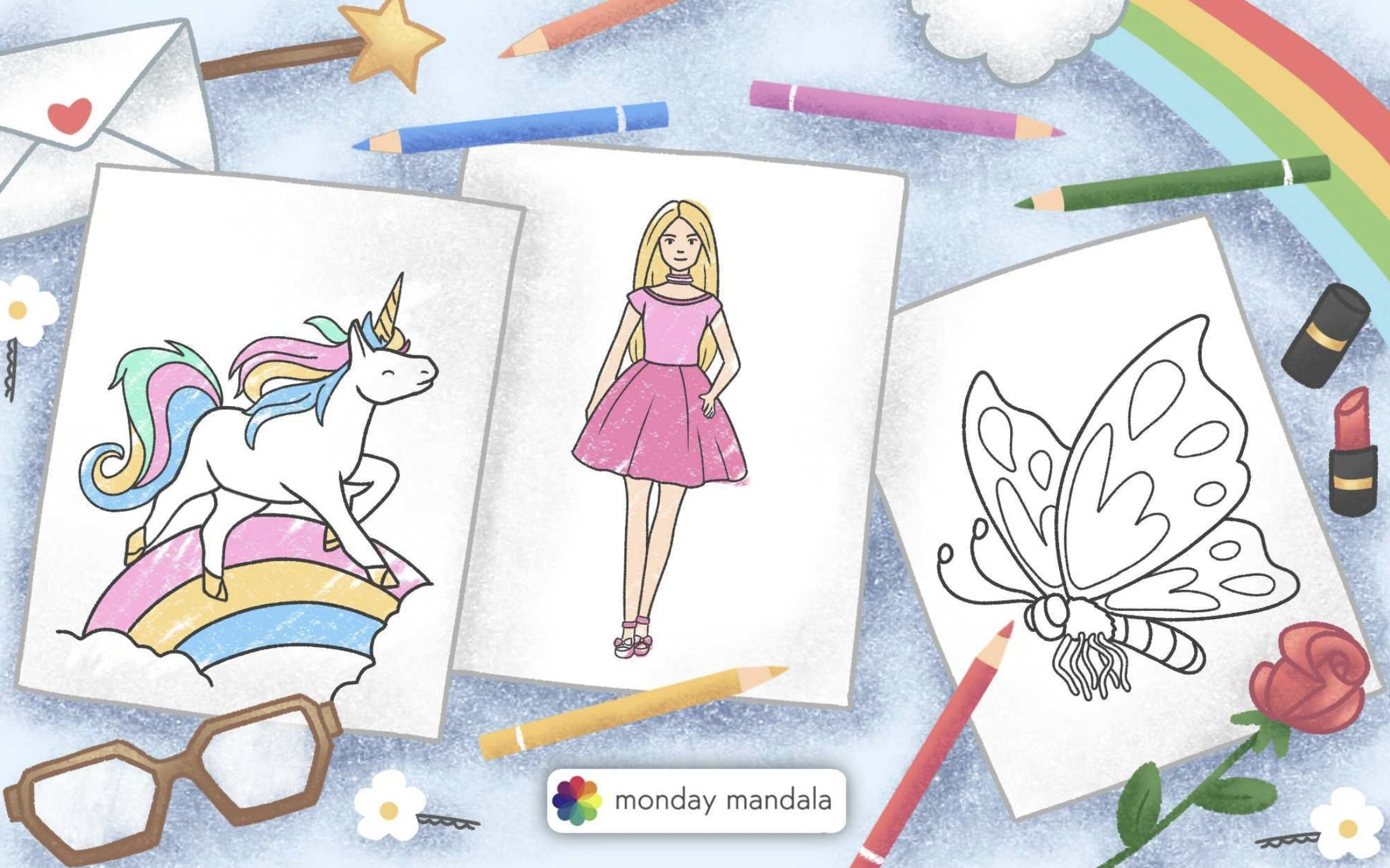 3,000 Coloring Pages For Girls (Free Pdf Printables) within Free Printables For Girls