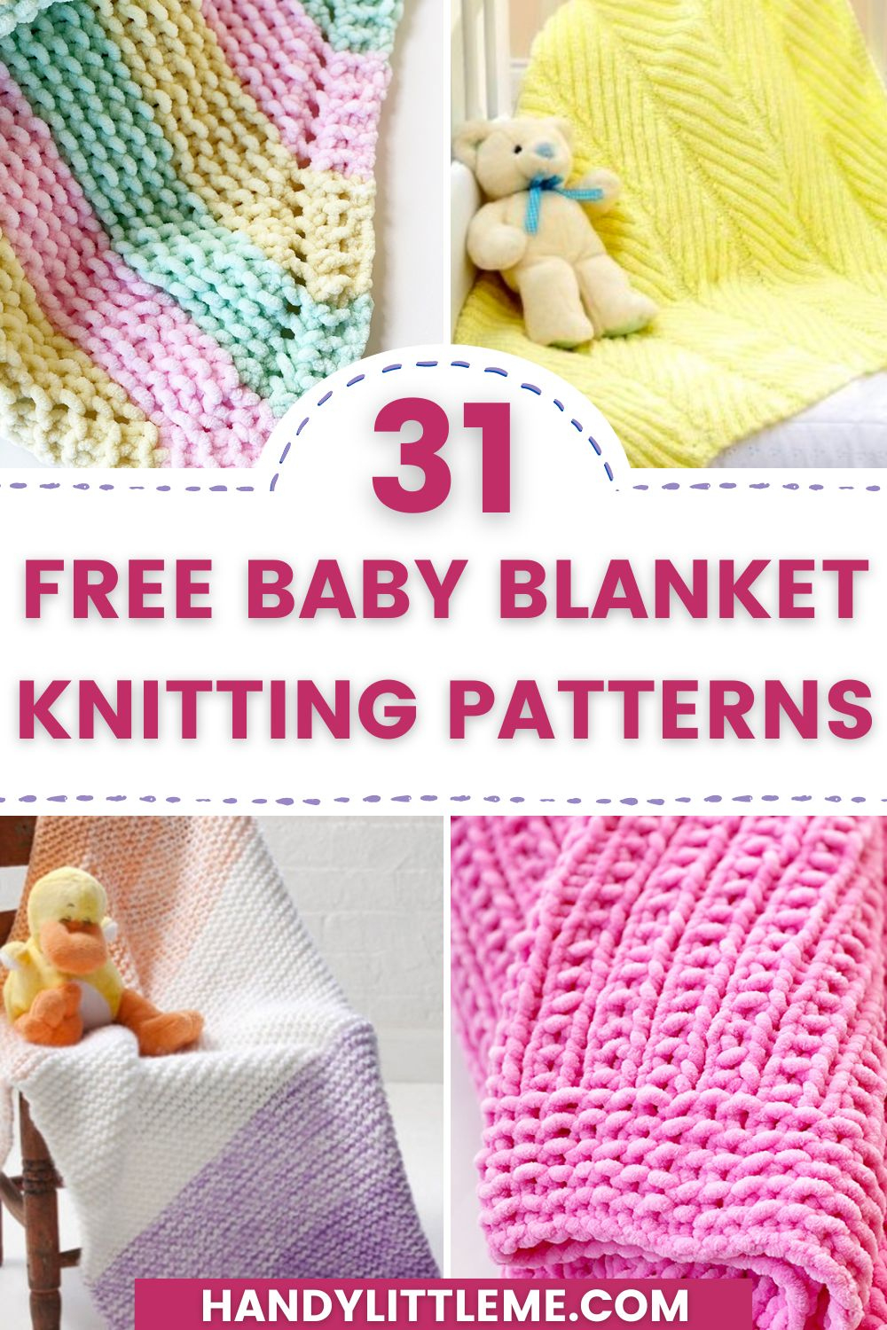 31 Free Baby Blanket Knitting Patterns (Easy Knit Blankets for Free Printable Knitting Patterns for Baby Blankets