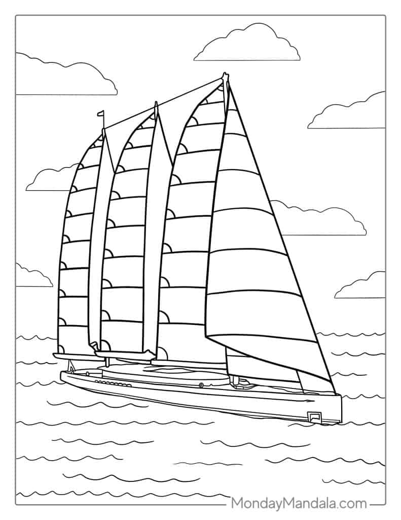 32 Boat &amp;amp; Ship Coloring Pages (Free Pdf Printables) throughout Free Printable Boat Pictures