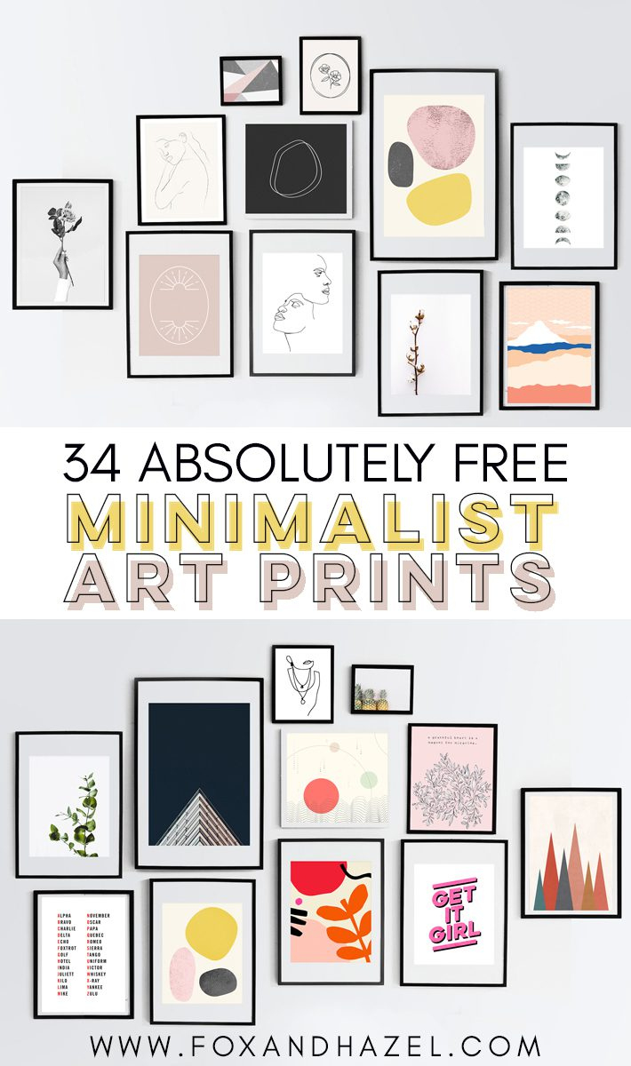 34 Absolutely &amp;amp; Totally Free Minimalist Art Prints | Fox + Hazel with regard to Free Printable Murals