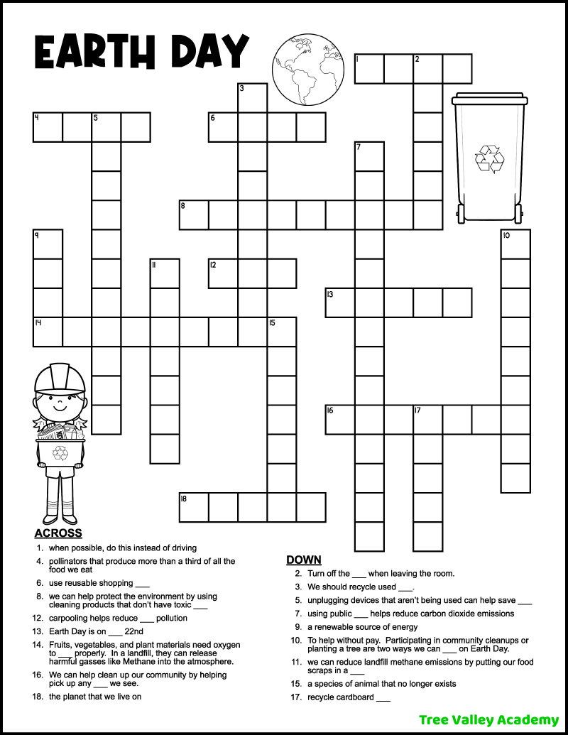 34 Crossword Puzzles For Kids - Tree Valley Academy pertaining to Free Easy Printable Crossword Puzzles For Kids