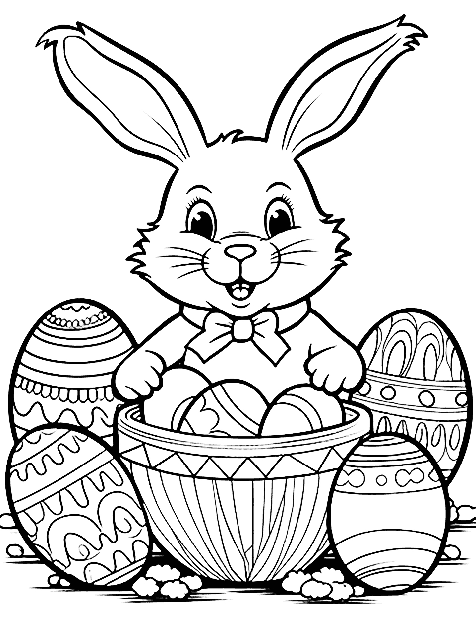 35 Easter Coloring Pages: Free Printable Sheets inside Free Printable Easter Colouring Sheets