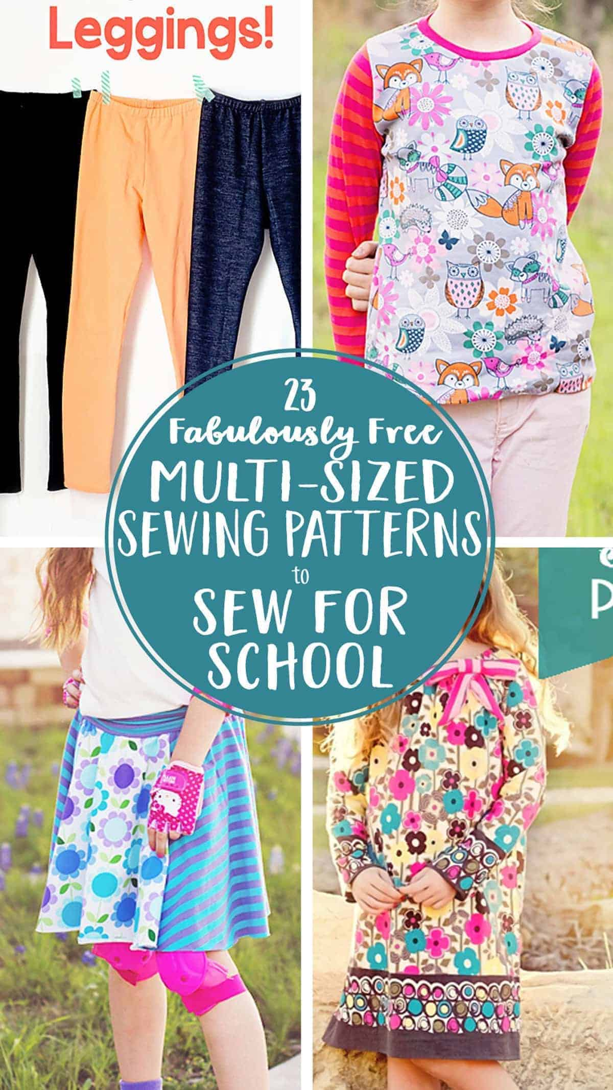 35 Free Pdf Sewing Patterns For Kids - Perfect Styles For Back To for Free Printable Sewing Patterns for Kids