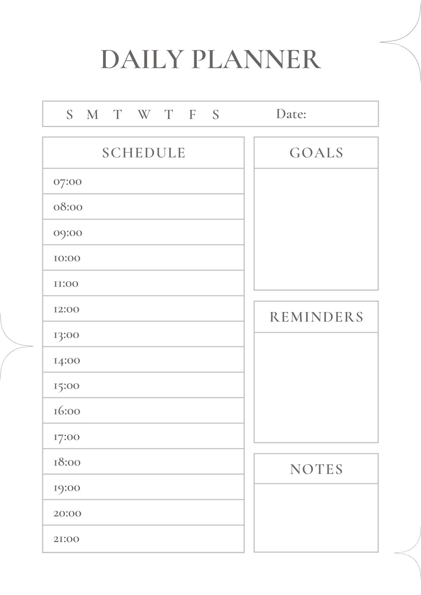 35 Free Printable Planner Templates pertaining to Free Printable Templates