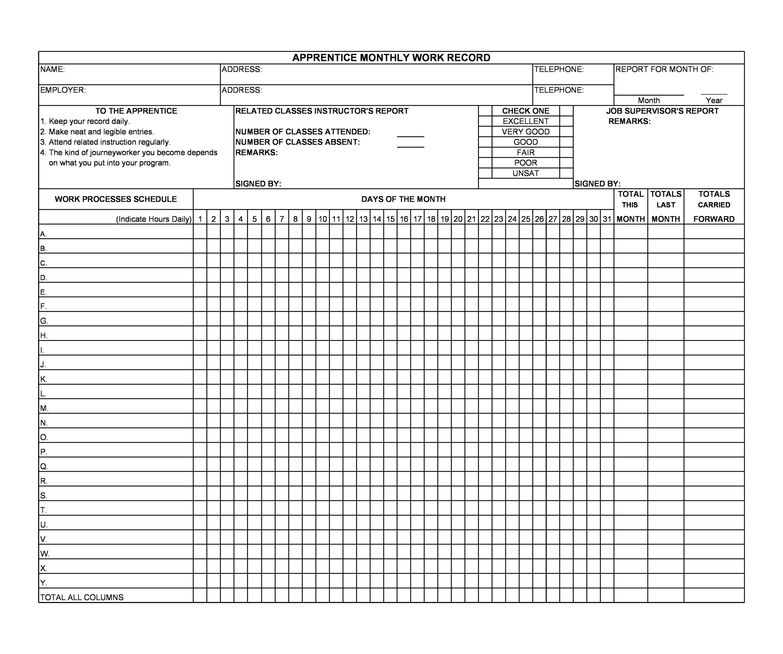 37 Free Employee Schedule Templates (Excel, Word, Pdf) intended for Free Printable Monthly Work Schedule Template