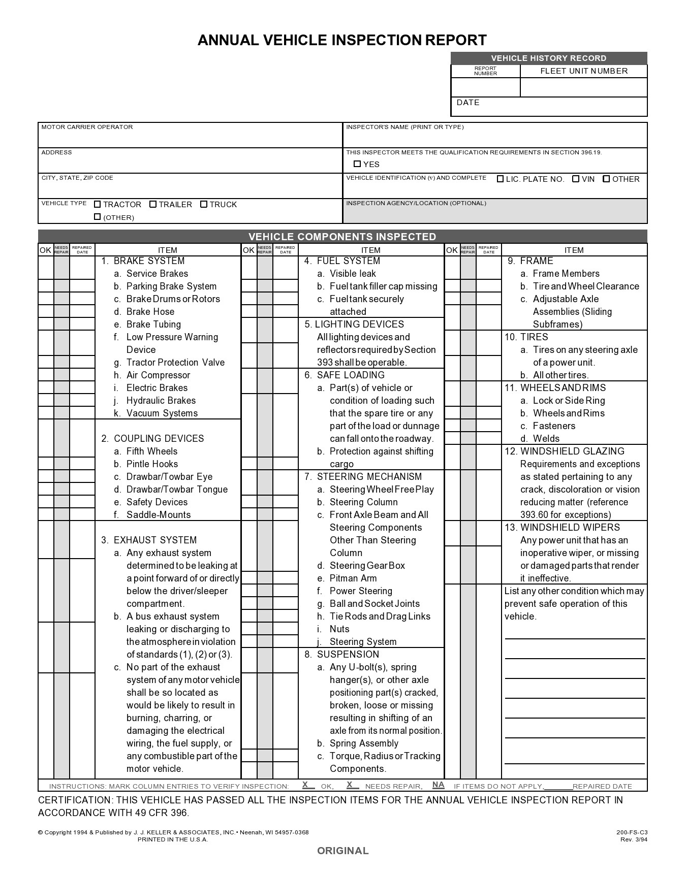 39 Best Vehicle Inspection Forms (Lyft, Uber, Etc.) ᐅ Templatelab pertaining to Free Printable Vehicle Inspection Form