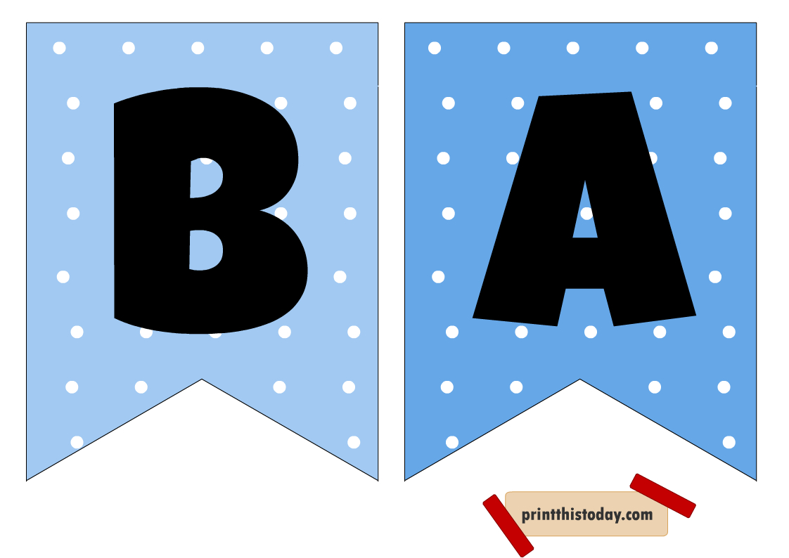 4 Free Printable Cute Baby Shower Banners throughout Free Printable Baby Shower Banner Letters