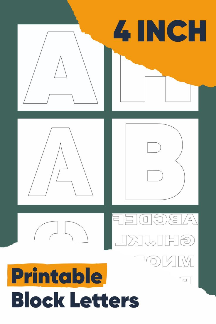 4 Inch Block Letters - 10 Free Pdf Printables | Printablee | Block in Free Printable 4 Inch Block Letters