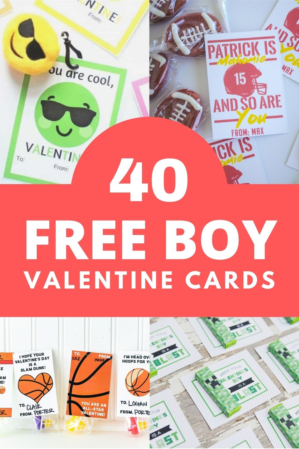 40 Free Boy Valentine Cards - Handmade In The Heartland pertaining to Free Printable Valentines Cards for Son