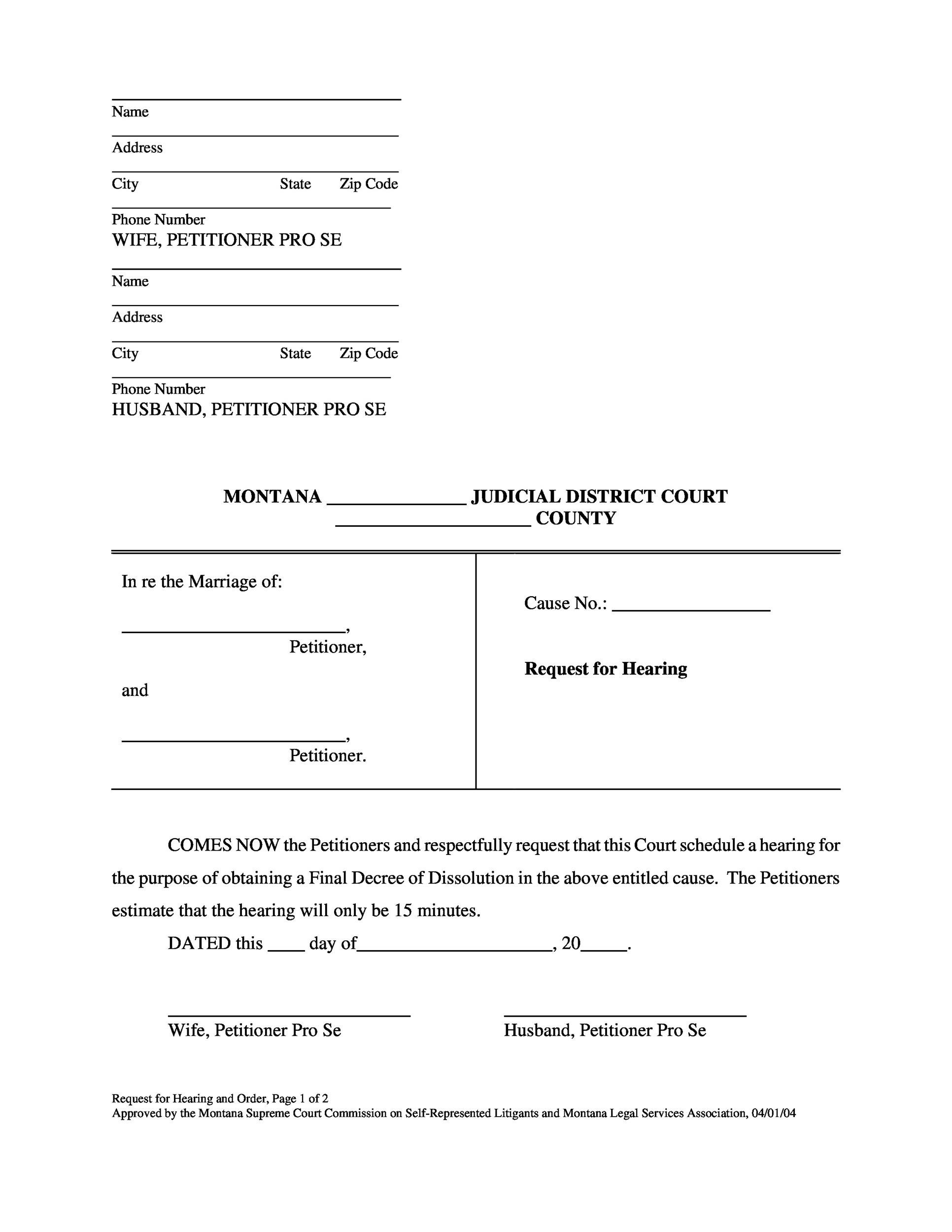 40 Free Divorce Papers (Printable) ᐅ Templatelab pertaining to Free Printable Divorce Papers