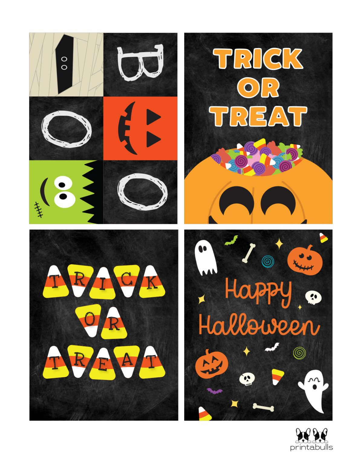 40+ Free Printable Halloween Cards | Printabulls | Free Printable throughout Free Printable Halloween Cards