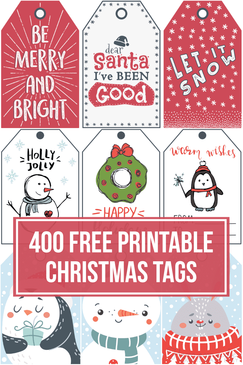 400 Free Printable Christmas Tags For Your Holiday Gifts inside Free Printable Christmas Tags