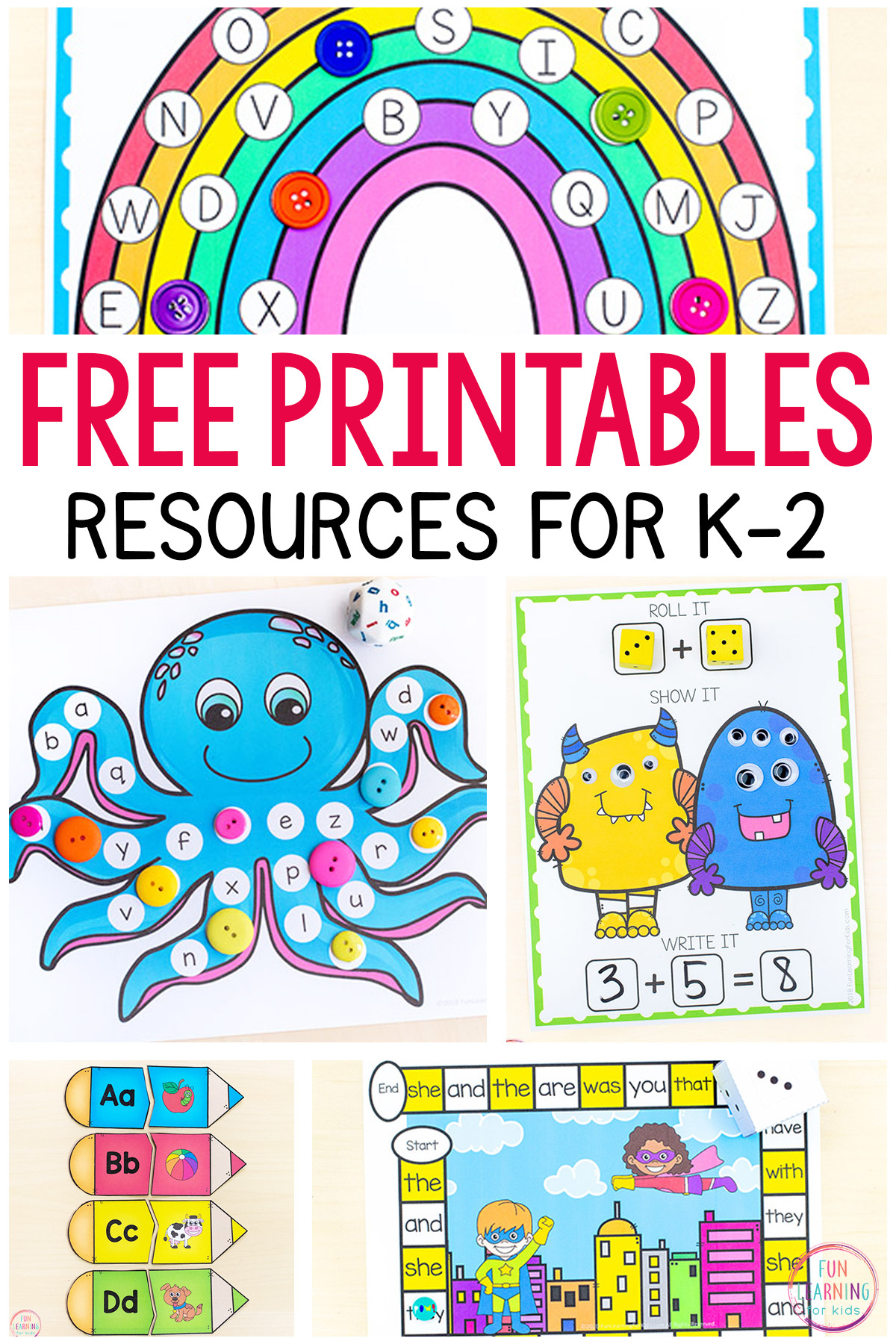 400+ Free Printables And Activities For Kids in Toddler Learning Activities Printable Free