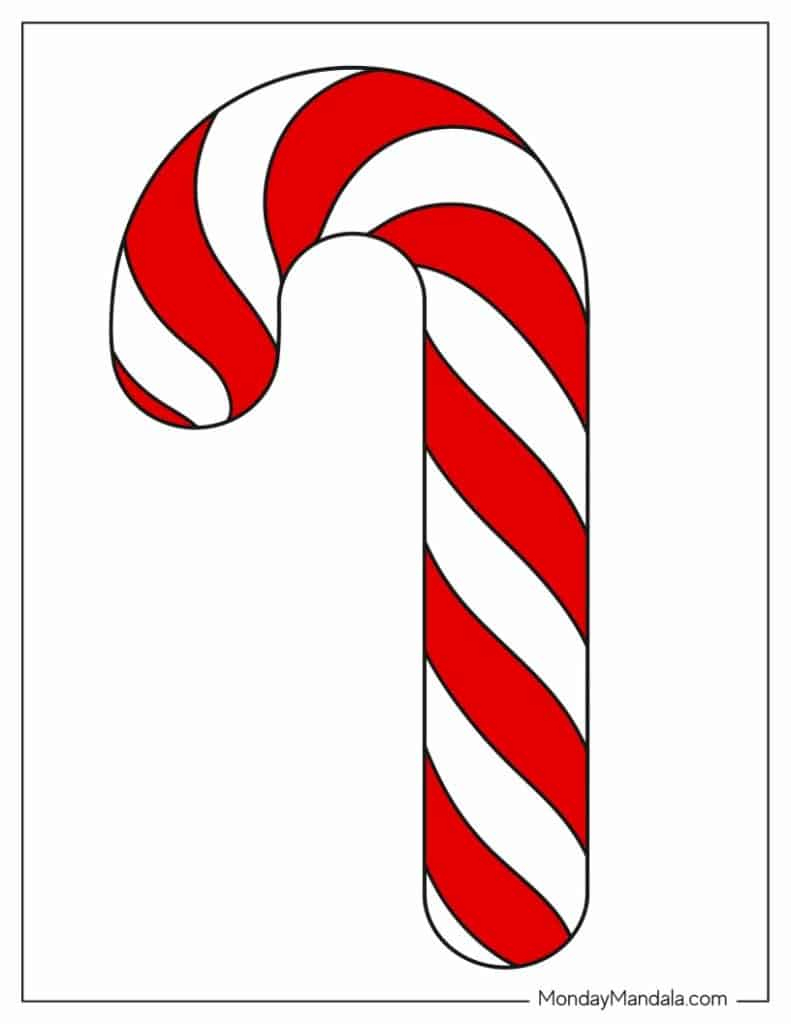 44 Candy Cane Templates (Free Pdf Printables) inside Free Printable Candy Cane