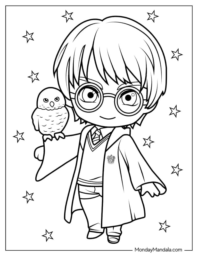 44 Harry Potter Coloring Pages (Free Pdf Printables) | Harry pertaining to Free Printable Harry Potter Coloring Pages