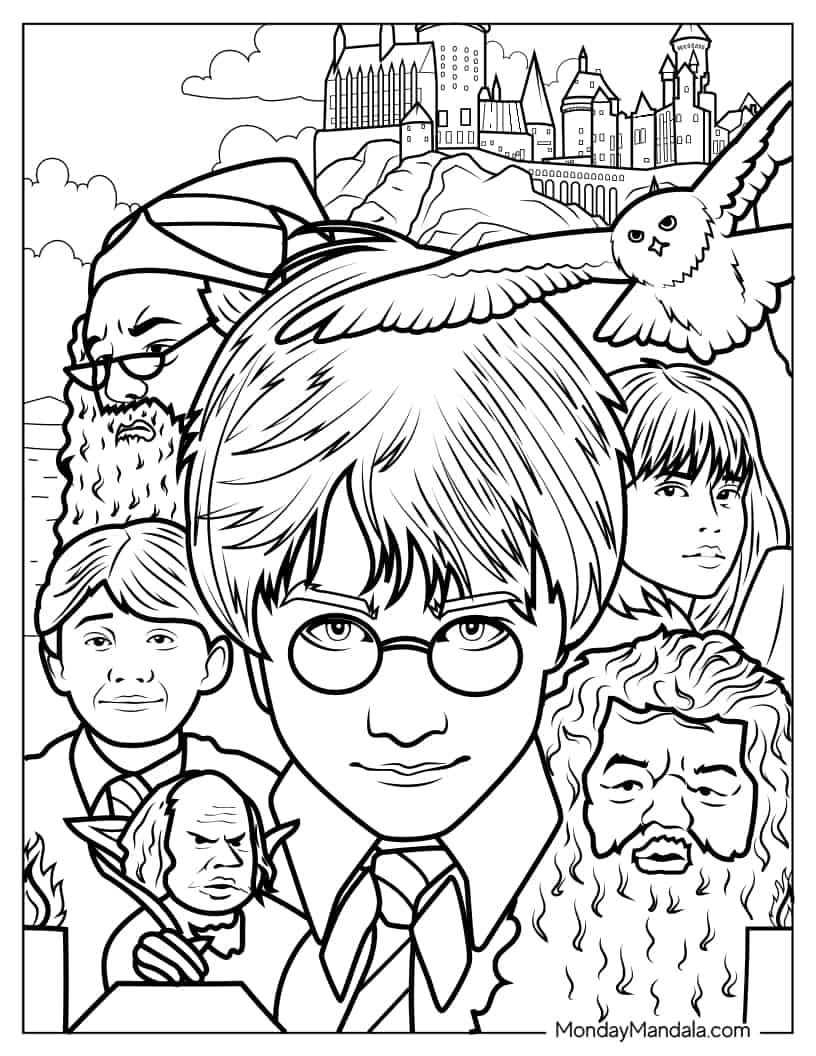 44 Harry Potter Coloring Pages (Free Pdf Printables) | Harry regarding Free Printable Harry Potter Coloring Pages