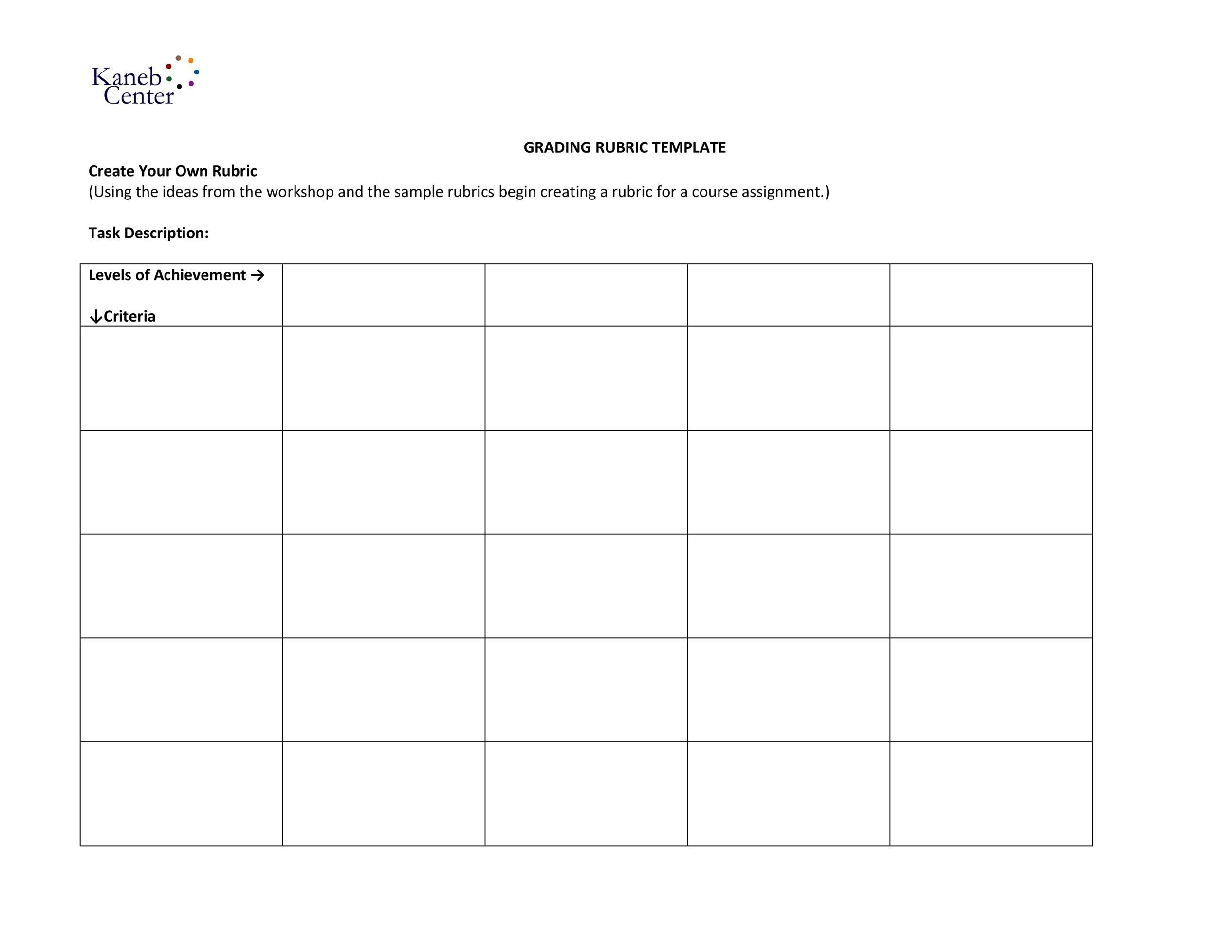 46 Editable Rubric Templates (Word Format) ᐅ Templatelab intended for Free Printable Rubrics For Teachers