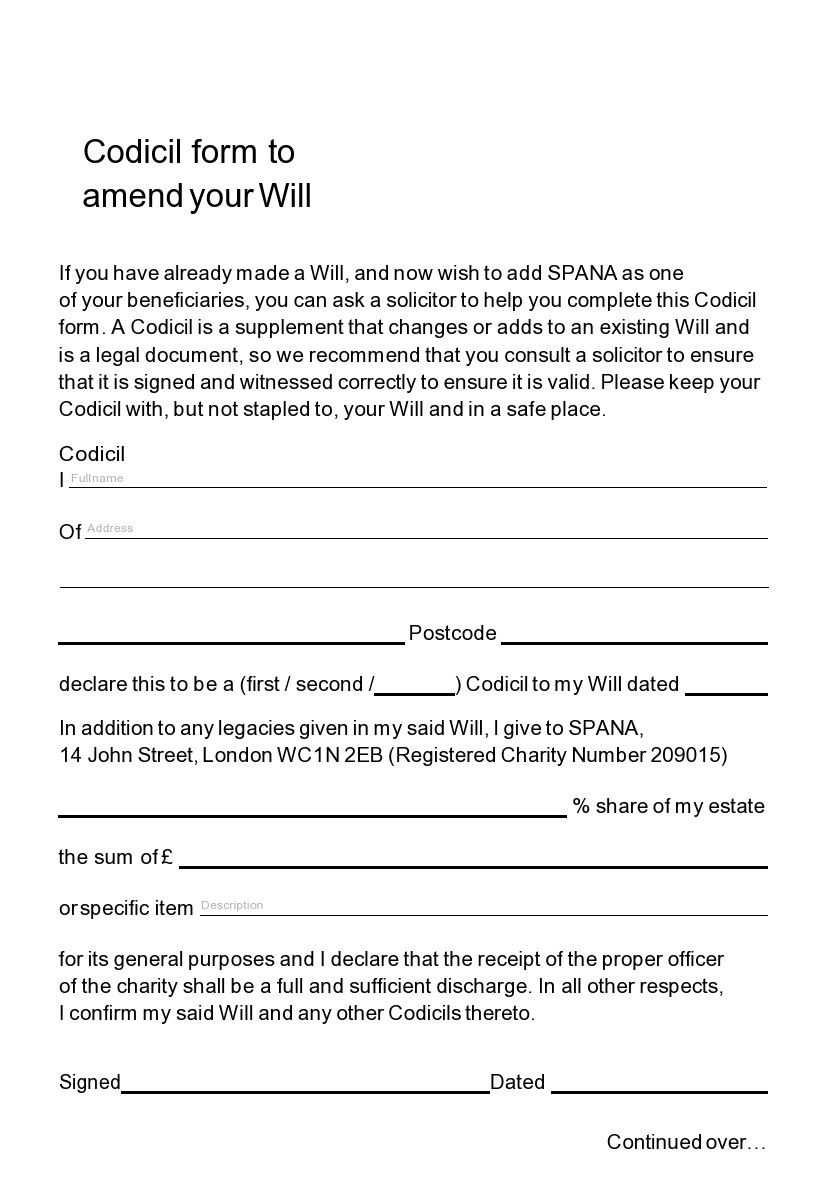 46 Free Codicil To Will Forms &amp;amp; Templates ᐅ Templatelab with regard to Free Printable Codicil Form