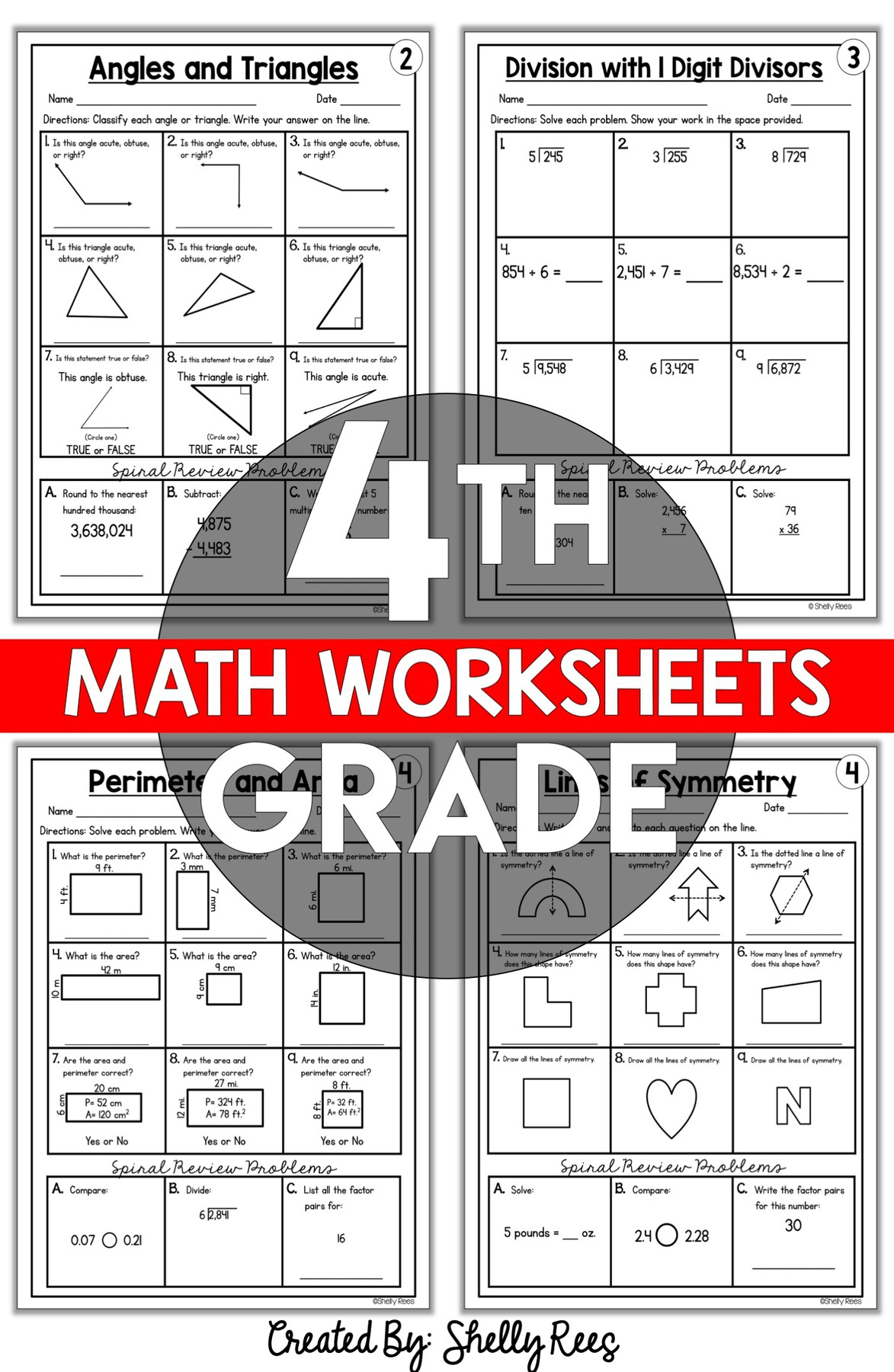 4Th Grade Math Worksheets Free And Printable - Appletastic Learning pertaining to Free Printable Math Worksheets For 4Th Grade