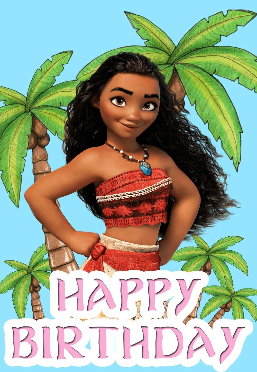 5 Awesome Moana Printable Birthday Cards (Free) U2014 with Free Printable Moana Birthday Cards