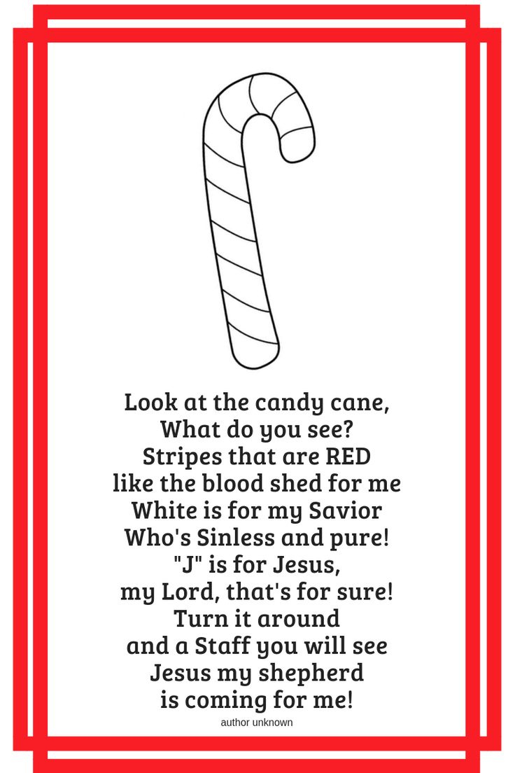 5 Educational Ways To Focus On Jesus This Christmas | Christmas with Free Printable Candy Cane Poem