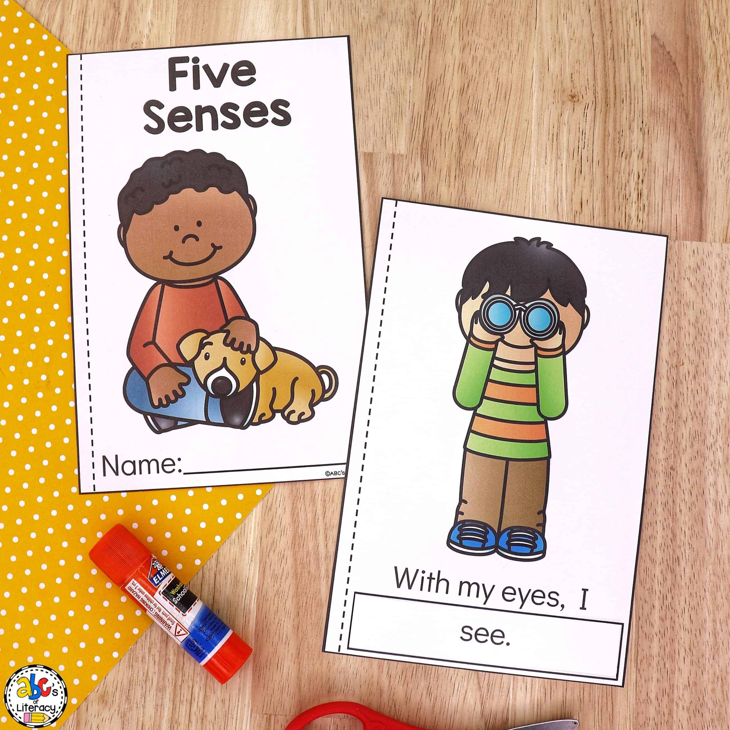 5 Senses Printable Book Story - Abc&amp;#039;S Of Literacy with Free Printable Sensory Stories