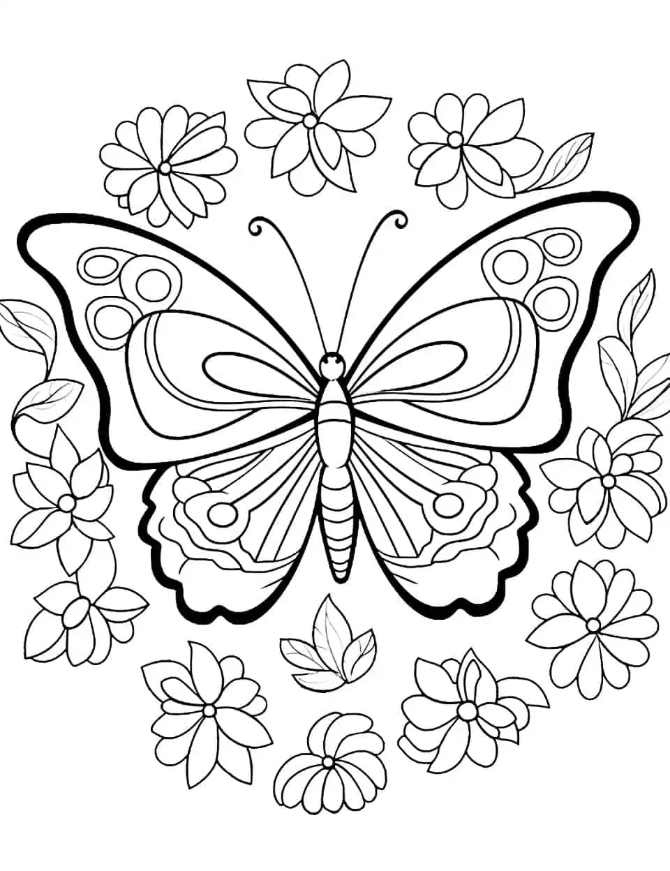 50 Butterfly Coloring Pages: Free Printable Sheets regarding Free Printable Butterfly Coloring Pages