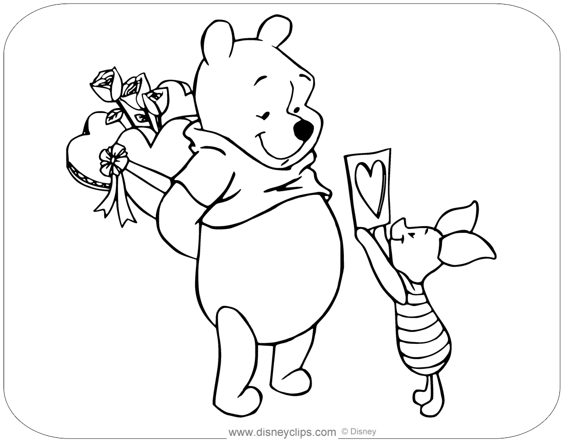 50+ Disney Valentine&amp;#039;S Day Coloring Pages | Disneyclips with regard to Free Printable Disney Valentine Coloring Pages