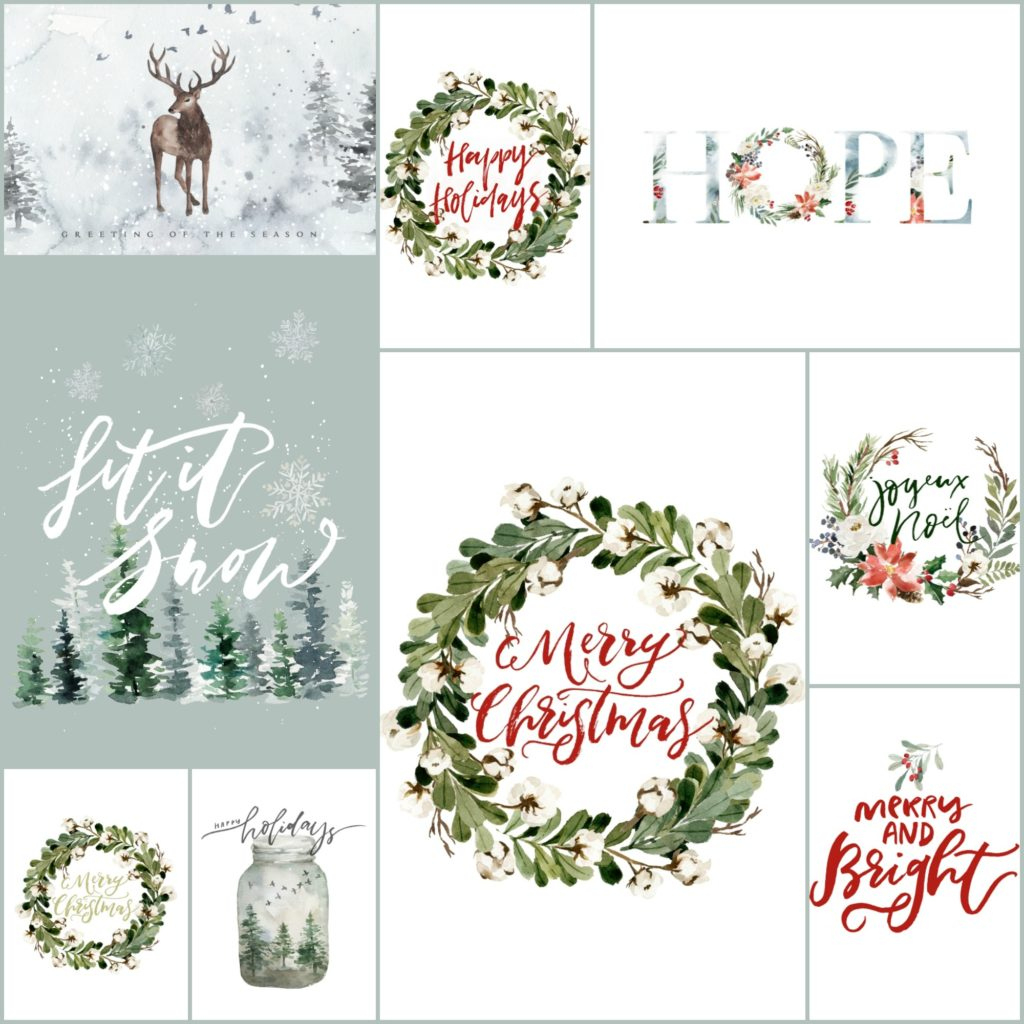 50 Festive Free Christmas Printables For Your Home intended for Free Holiday Printables