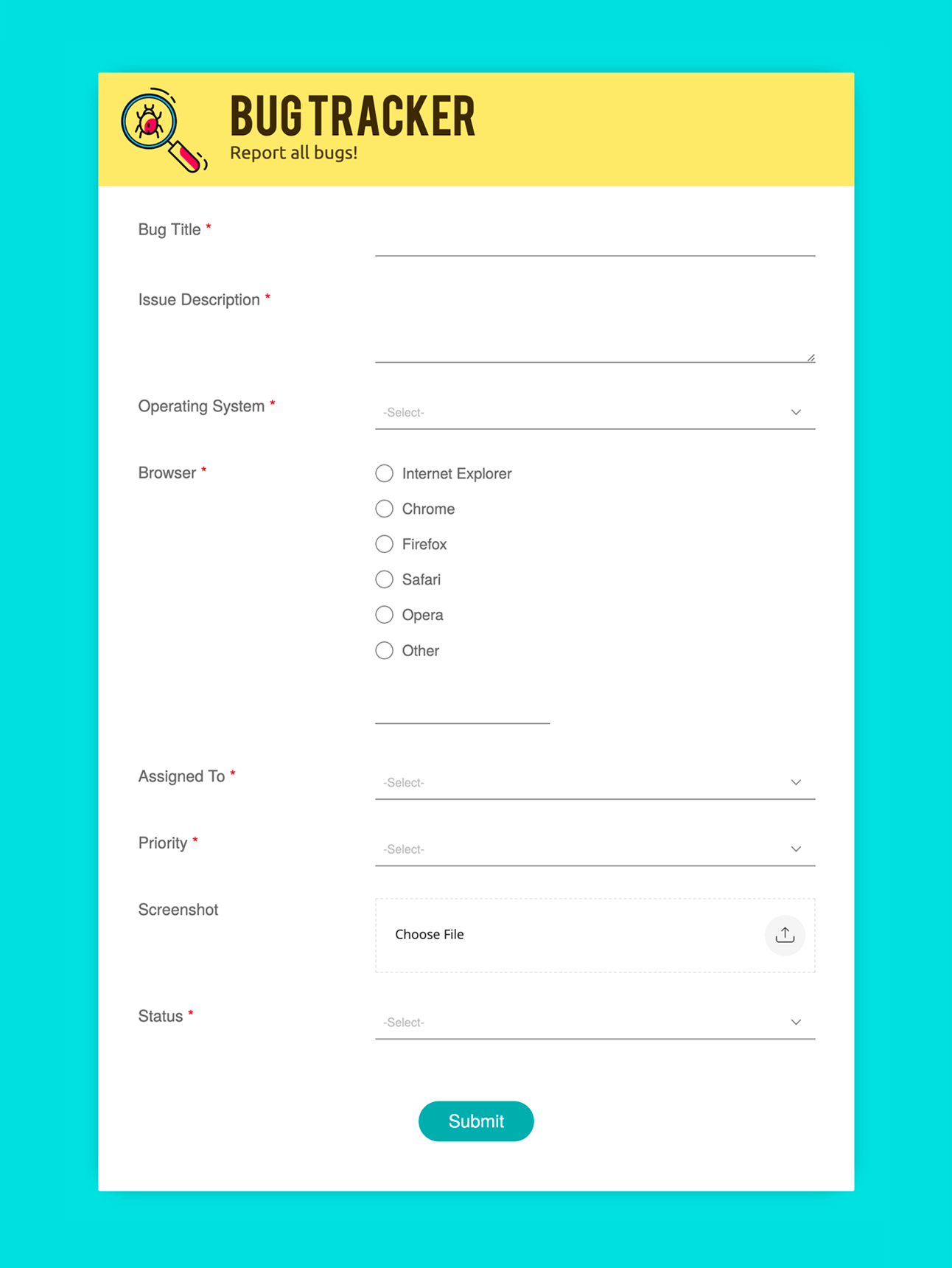 50+ Free Form Templates | Simple Html Form Templates - Zoho Forms pertaining to Find Free Printable Forms Online