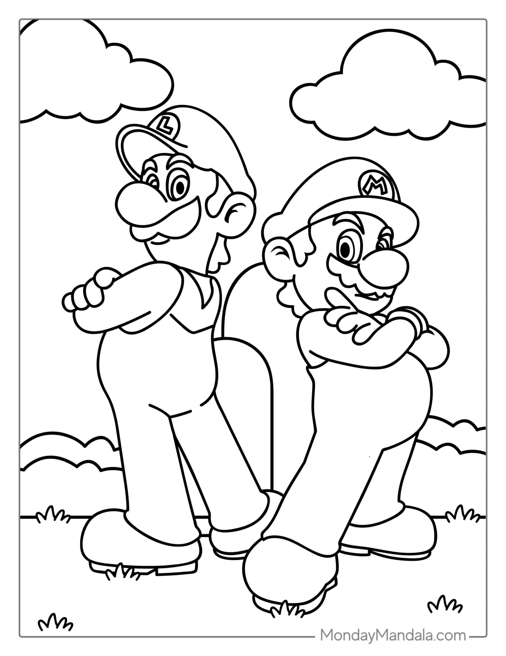 50 Mario Coloring Pages (Free Pdf Printables) | Mario Coloring throughout Mario Coloring Pages Free Printable