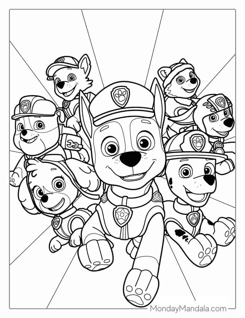 58 Paw Patrol Coloring Pages (Free Pdf Printables) within Paw Patrol Free Printables