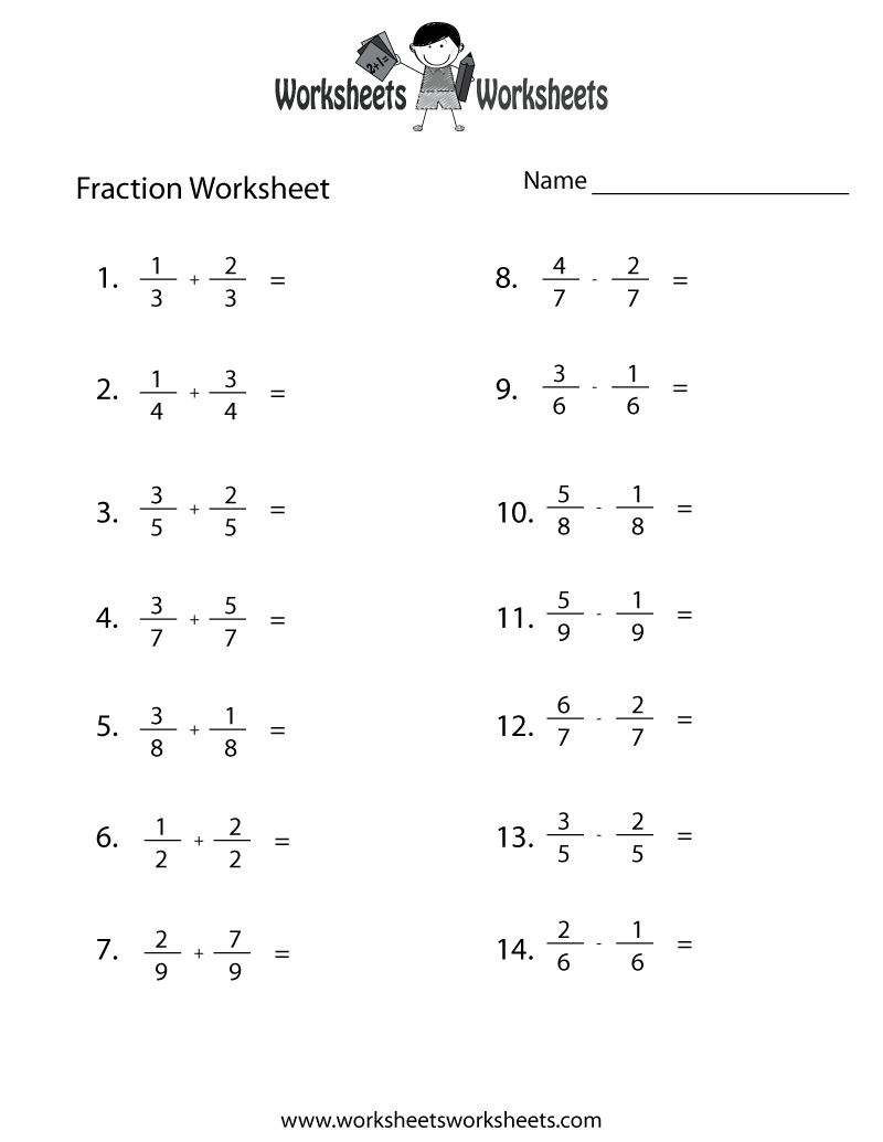 5Th Grade Math Worksheets Fractions regarding Free Printable Fraction Worksheets Ks2