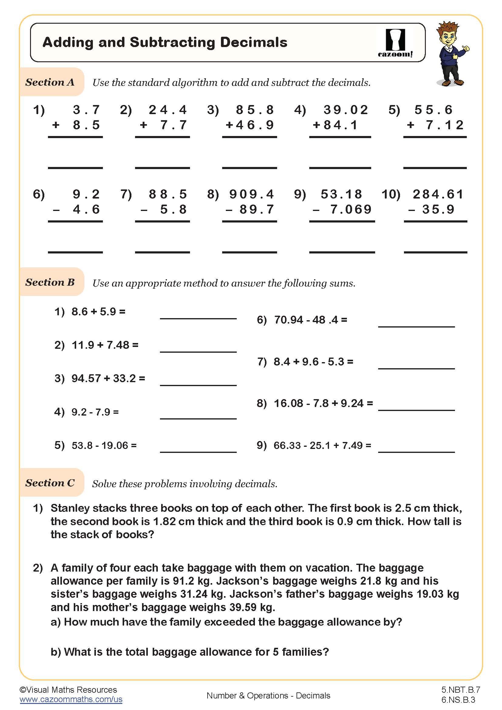 5Th Grade Math Worksheets Pdf | Printable Pdf Worksheets inside Free Printable 5Th Grade Math Worksheets