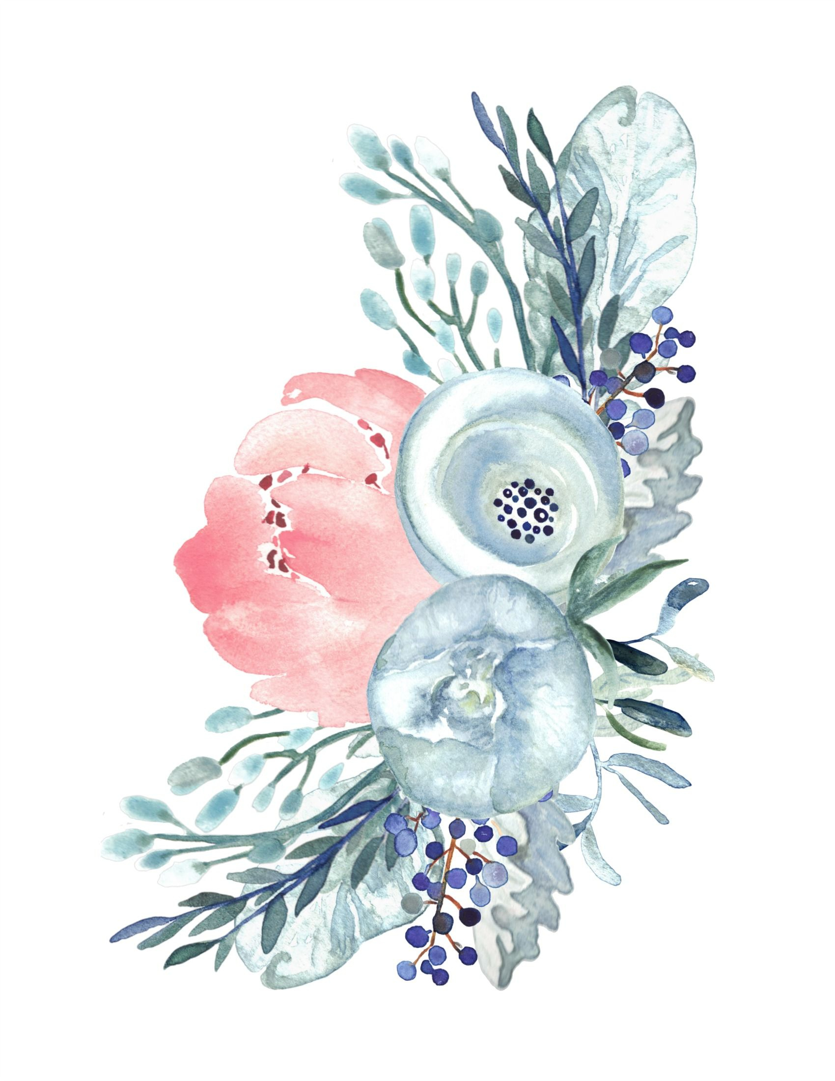 6 Free Printable Floral Watercolour Designs | The Happy Housie with regard to Floral Printables Free