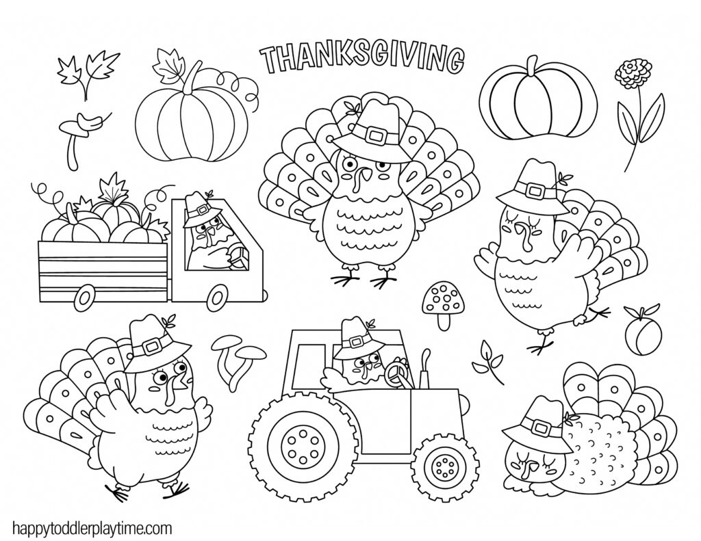 60+ Easy Thanksgiving Crafts For Kids - Happy Toddler Playtime pertaining to Free Printable Thanksgiving Crafts for Kids