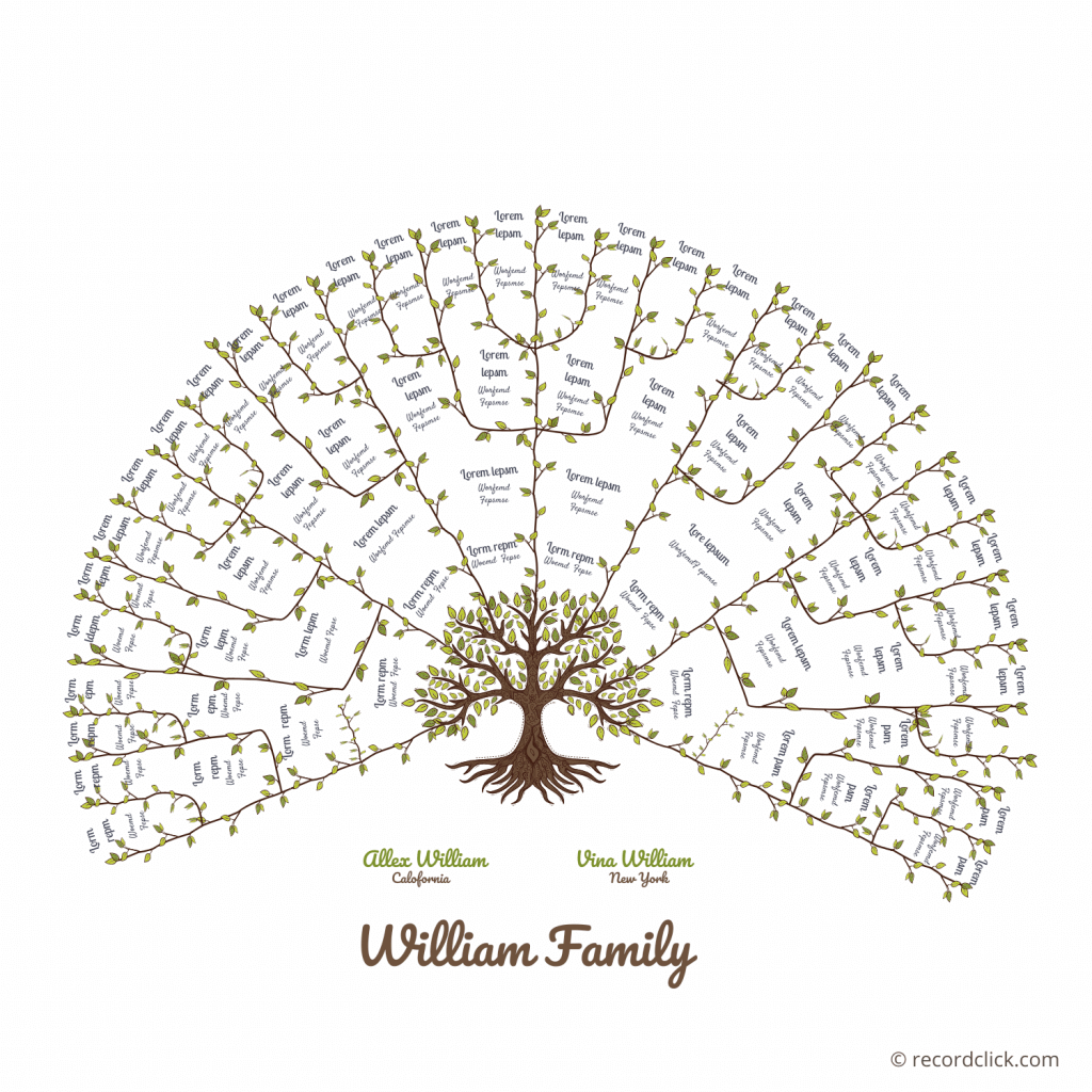 61 Free Family Tree Templates - Printable / Downloadable / Editable with regard to Free Printable Family Tree Template